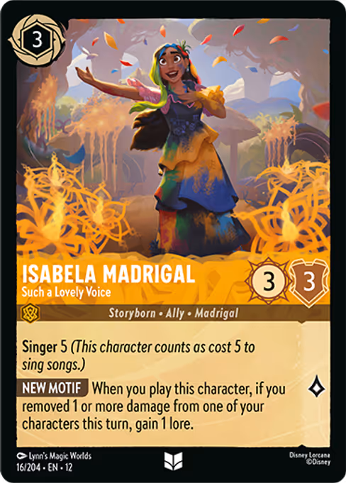 Isabela Madrigal - Wilds Unknown Lorcana spoiler