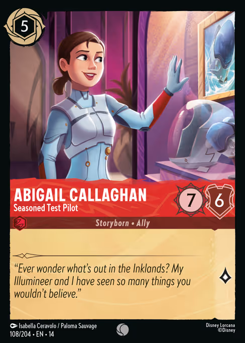 Abigail Callaghan - Hyperia City Lorcana spoiler