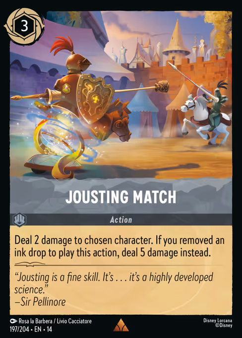 Jousting Match - Hyperia City Lorcana spoiler