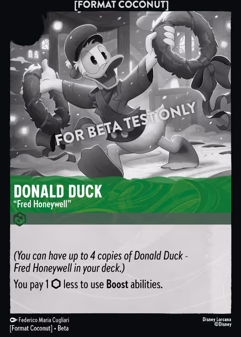 Donald Duck - Format Coconut Lorcana spoiler