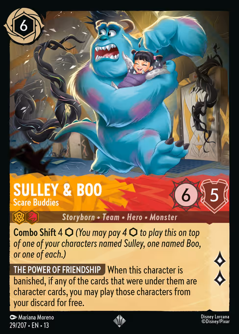 Sulley & Boo - Attack of the Vine! Lorcana spoiler