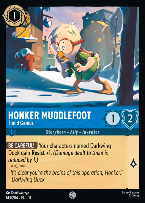 Honker Muddlefoot - Winterspell Lorcana spoiler