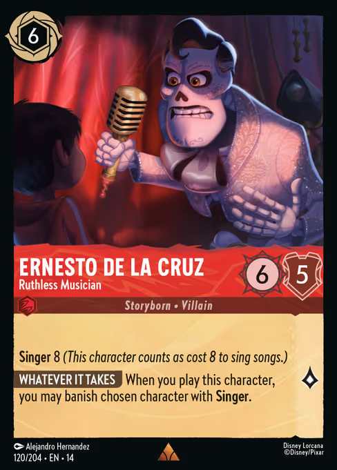 Ernesto de la Cruz - Hyperia City Lorcana spoiler