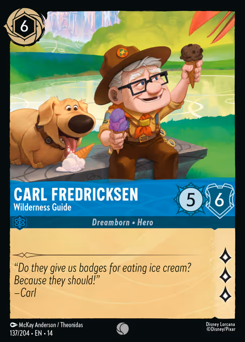 Carl Fredricksen - Hyperia City Lorcana spoiler