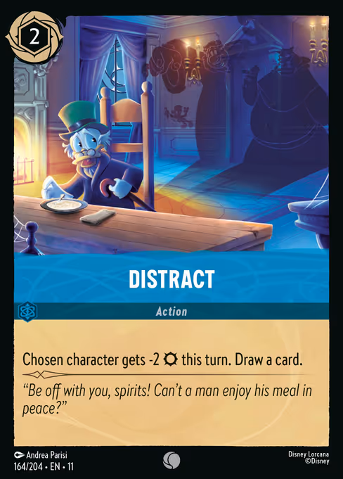 Distract - Winterspell Lorcana spoiler