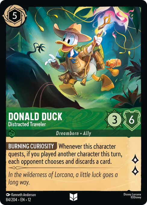 Donald Duck - Wilds Unknown Lorcana spoiler