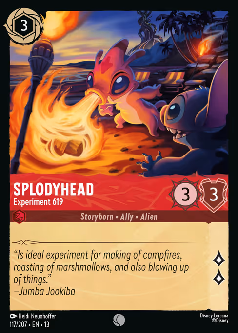 Splodyhead - Attack of the Vine! Lorcana spoiler