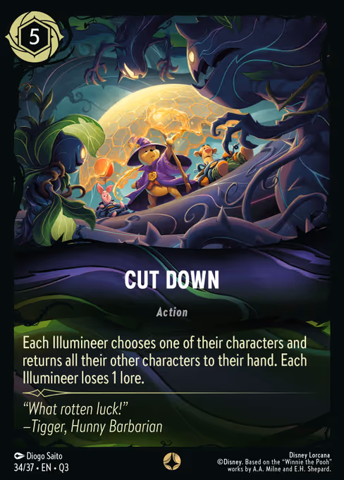 Cut Down - Hunny Rescue – Illumineer's Quest Lorcana spoiler