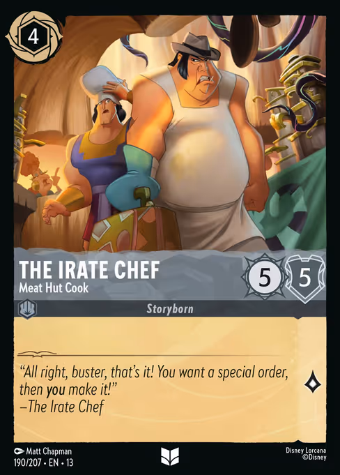The Irate Chef - Attack of the Vine! Lorcana spoiler