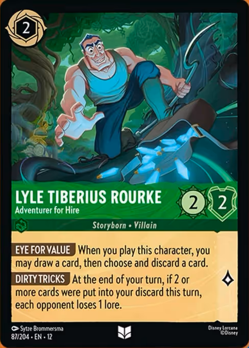 Lyle Tiberius Rourke - Wilds Unknown Lorcana spoiler