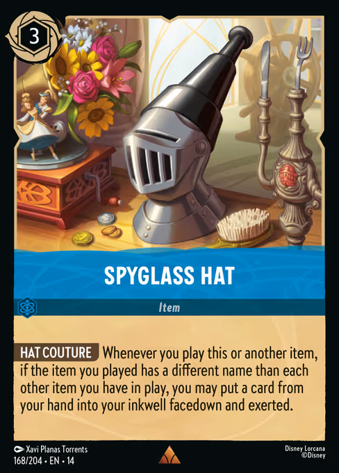 Spyglass Hat - Hyperia City Lorcana spoiler