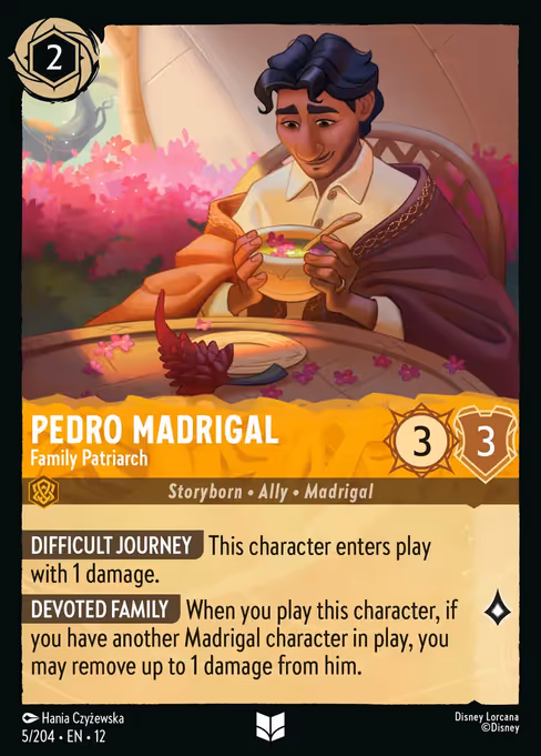 Pedro Madrigal - Wilds Unknown Lorcana spoiler