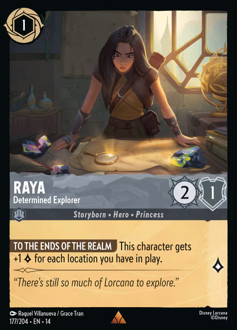 Raya - Hyperia City Lorcana spoiler