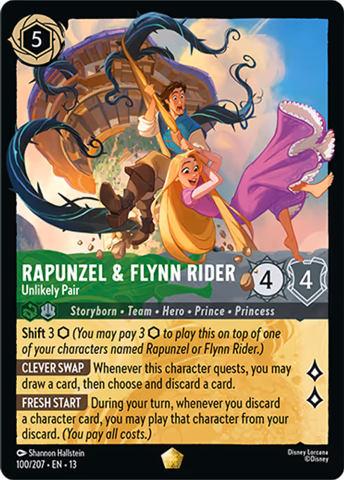 Rapunzel & Flynn Rider - Attack of the Vine! Lorcana spoiler