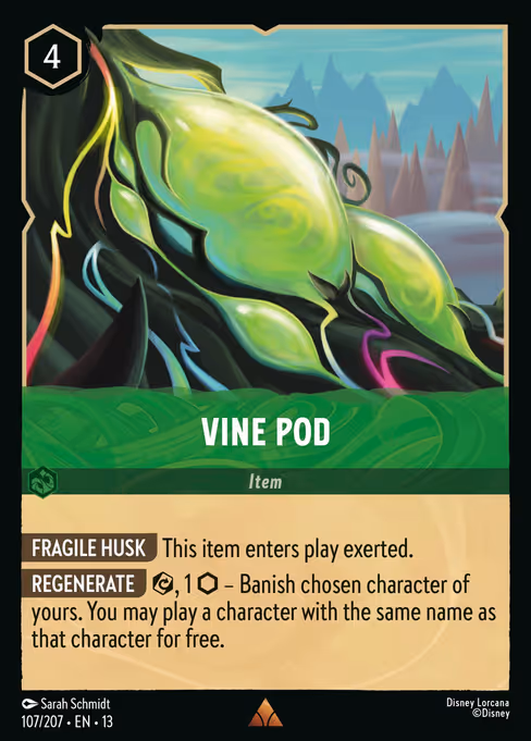 Vine Pod - Attack of the Vine! Lorcana spoiler