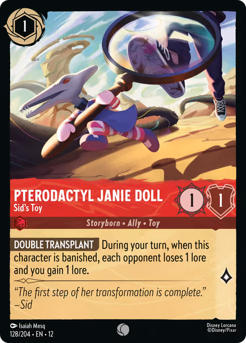 Pterodactyl Janie Doll - Wilds Unknown Lorcana spoiler