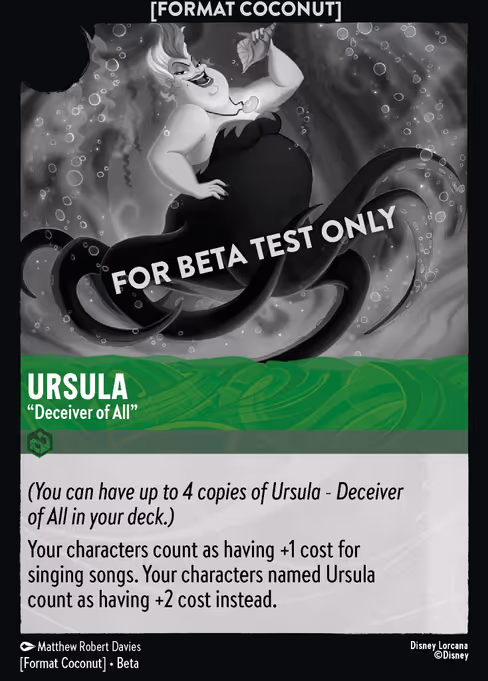 Ursula - Format Coconut Lorcana spoiler