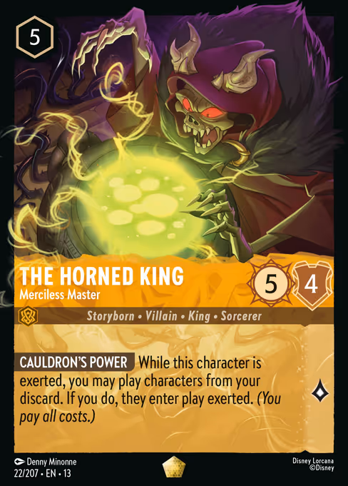 The Horned King - Attack of the Vine! Lorcana spoiler