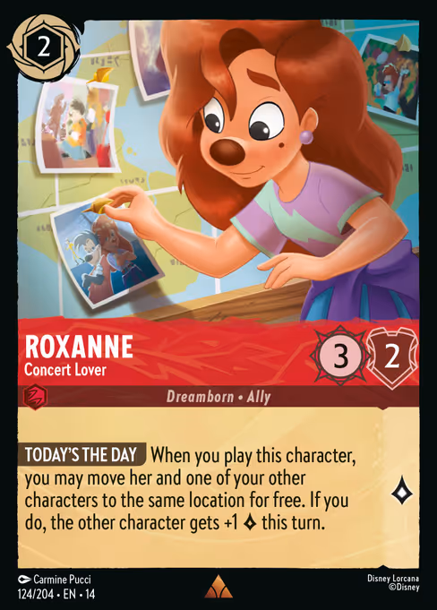 Roxanne - Hyperia City Lorcana spoiler