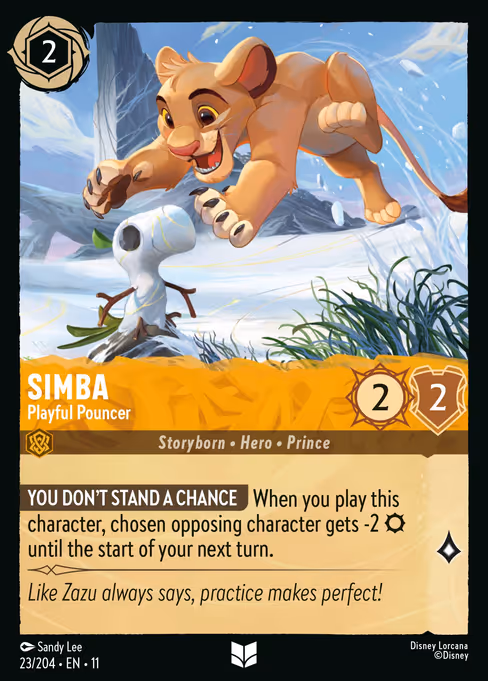 Simba - Winterspell Lorcana spoiler