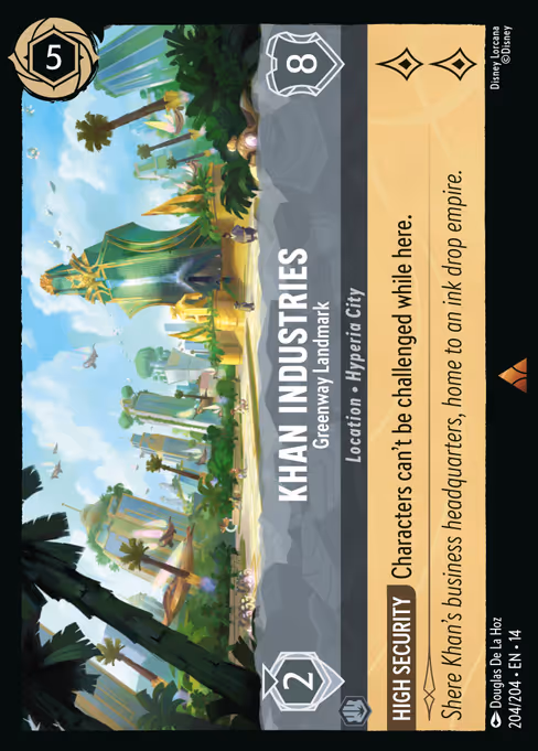 Khan Industries - Hyperia City Lorcana spoiler