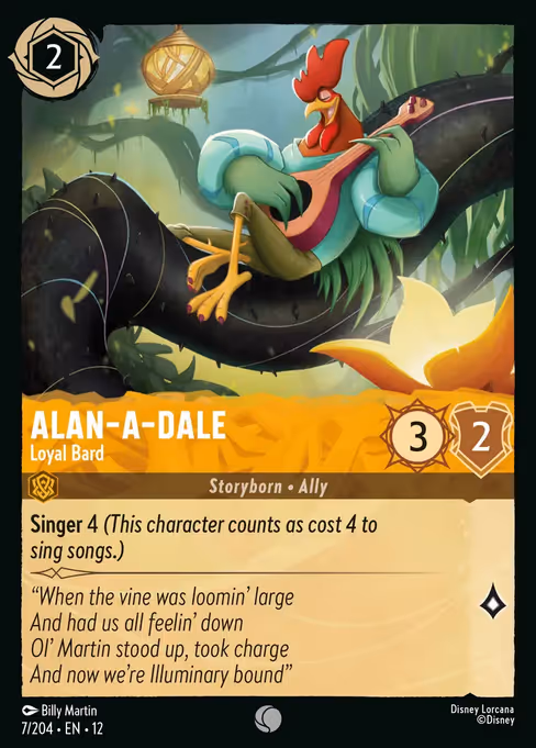 Alan-a-dale - Wilds Unknown Lorcana spoiler