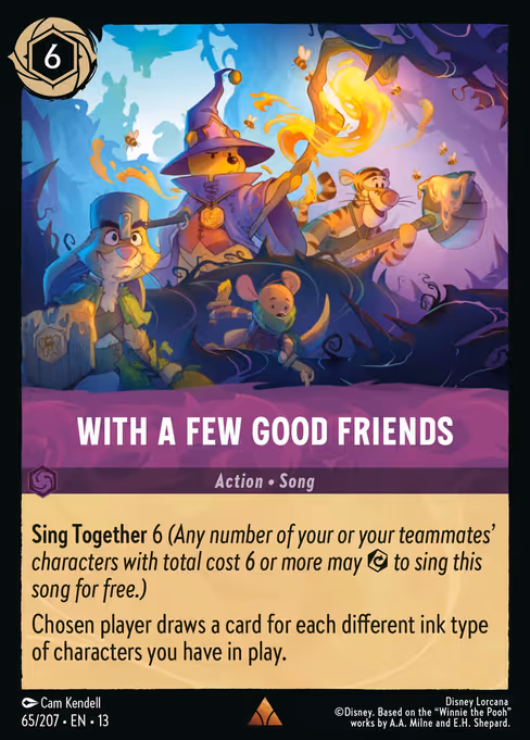 With A Few Good Friends - Attack of the Vine! Lorcana spoiler
