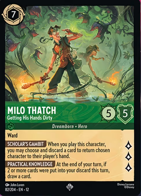 Milo Thatch - Wilds Unknown Lorcana spoiler