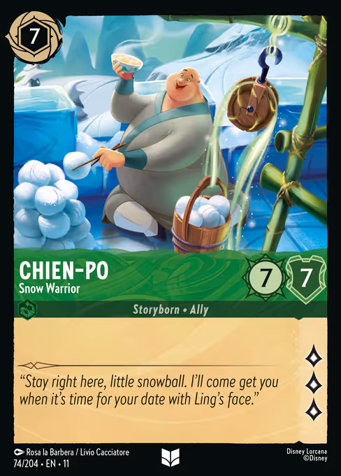 Chien-Po - Winterspell Lorcana spoiler