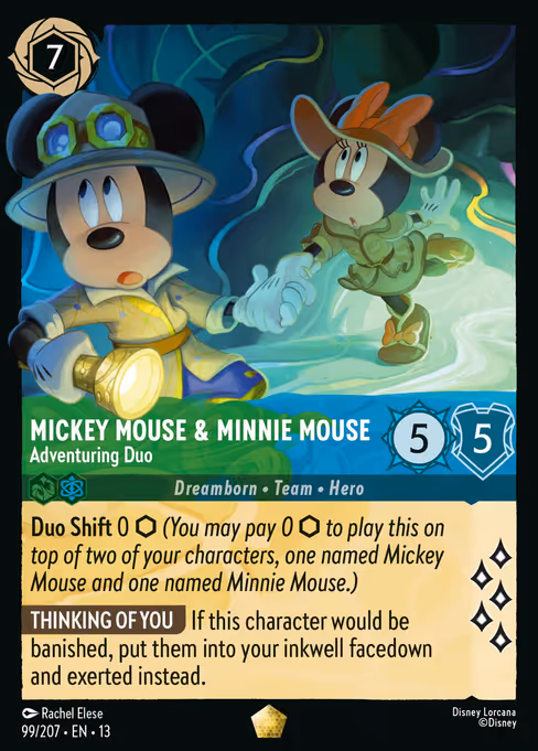 Mickey Mouse & Minnie Mouse - Attack of the Vine! Lorcana spoiler