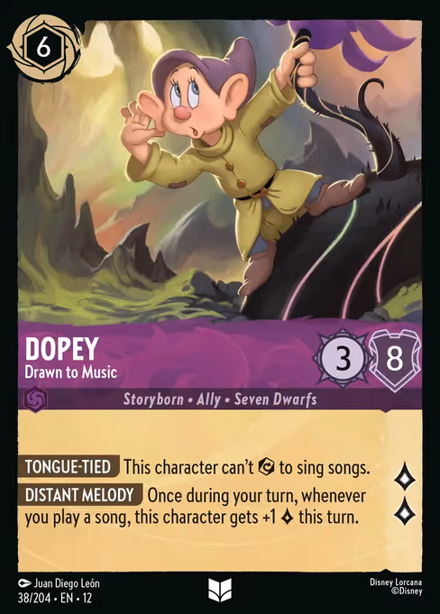 Dopey - Wilds Unknown Lorcana spoiler