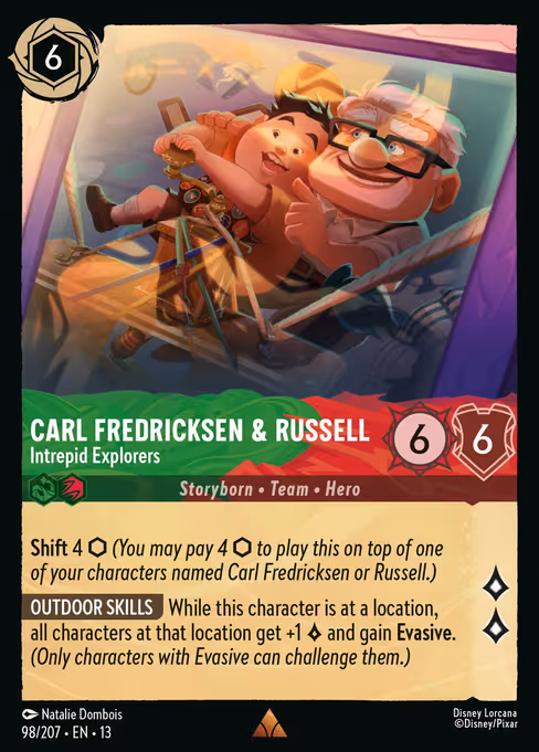 Carl Fredricksen & Russell - Attack of the Vine! Lorcana spoiler