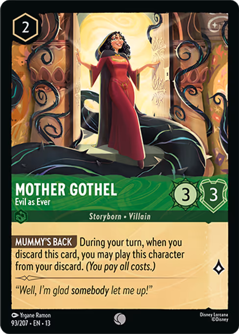 Mother Gothel - Attack of the Vine! Lorcana spoiler