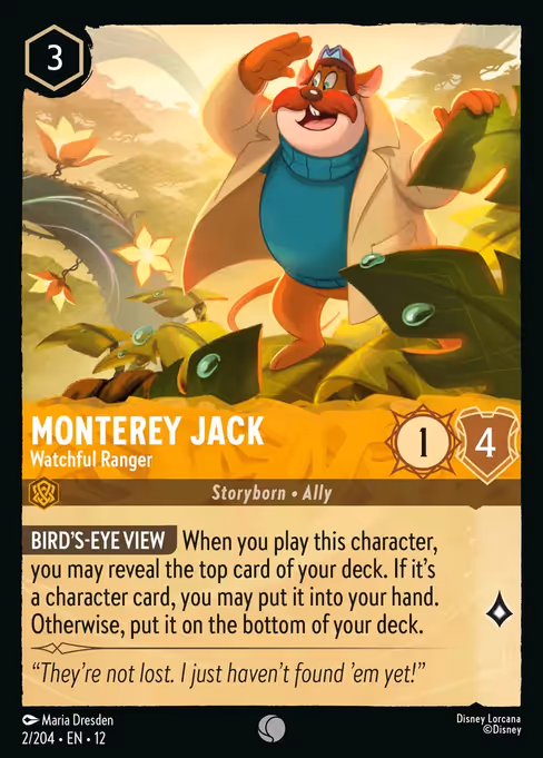 Monterey Jack - Wilds Unknown Lorcana spoiler