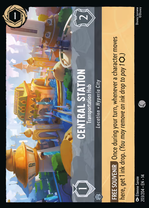 Central Station - Hyperia City Lorcana spoiler