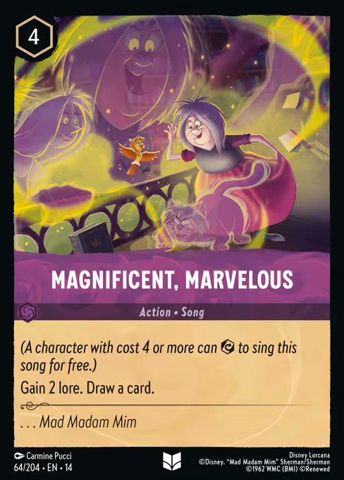 Magnificent, Marvelous - Hyperia City Lorcana spoiler