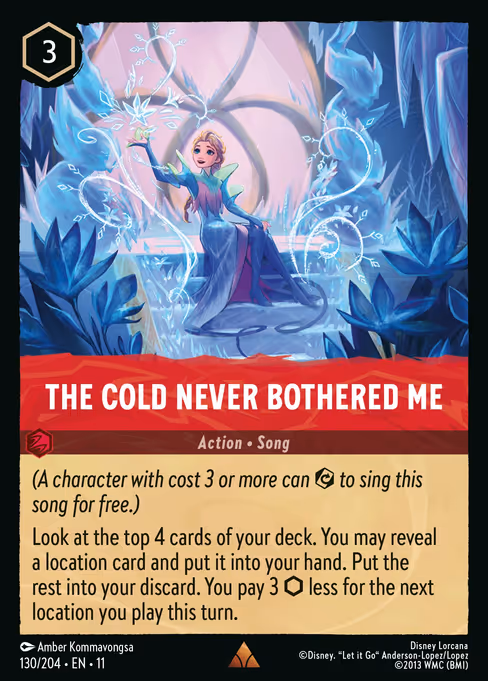 The Cold Never Bothered Me - Winterspell Lorcana spoiler