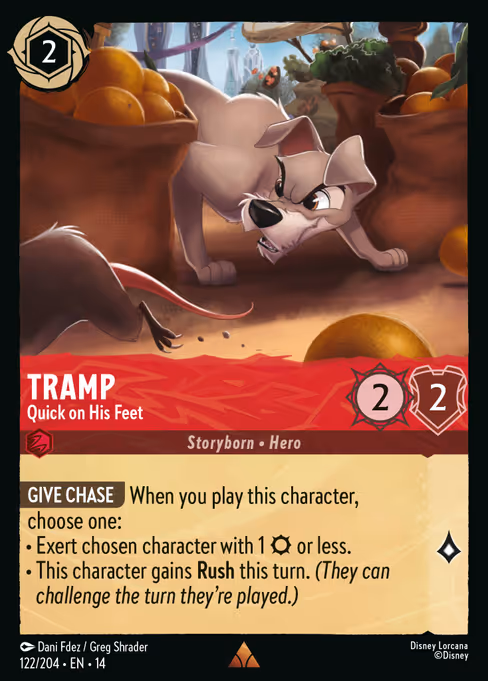 Tramp - Hyperia City Lorcana spoiler