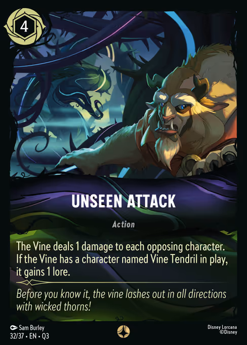 Unseen Attack - Hunny Rescue – Illumineer's Quest Lorcana spoiler