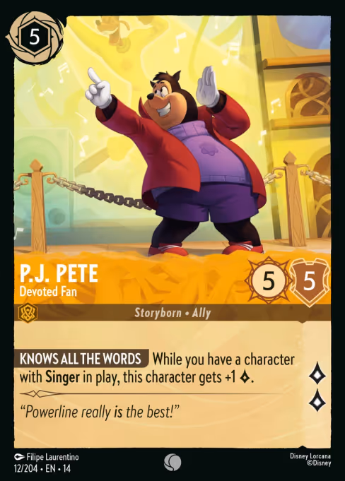 P.J. Pete - Hyperia City Lorcana spoiler