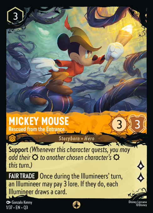 Mickey Mouse - Hunny Rescue – Illumineer's Quest Lorcana spoiler