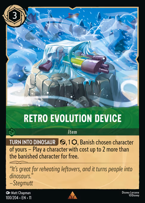 Retro Evolution Device - Winterspell Lorcana spoiler