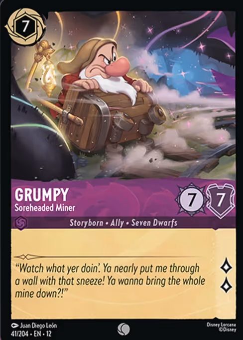 Grumpy - Wilds Unknown Lorcana spoiler
