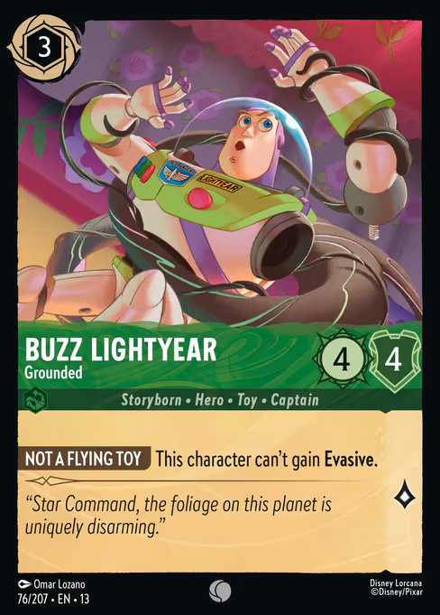 Buzz Lightyear - Attack of the Vine! Lorcana spoiler