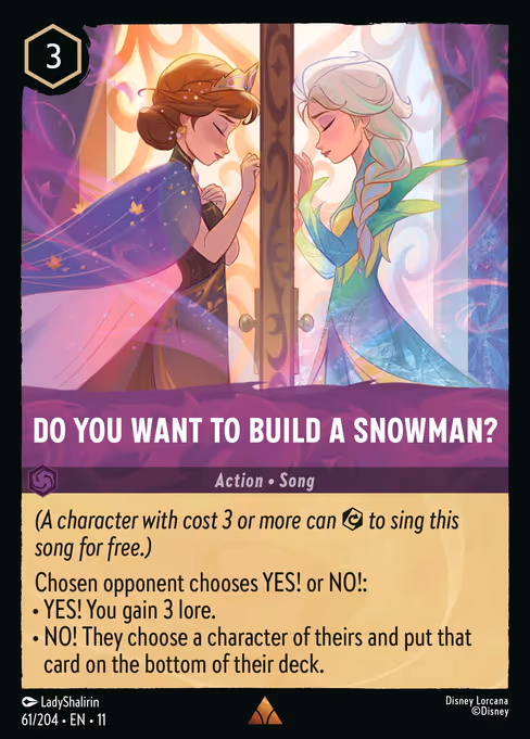 Do You Want to Build A Snowman? - Winterspell Lorcana spoiler