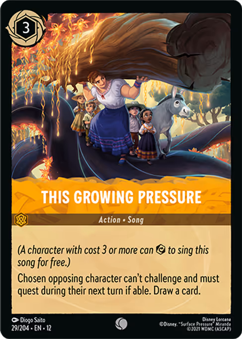 This Growing Pressure - Wilds Unknown Lorcana spoiler