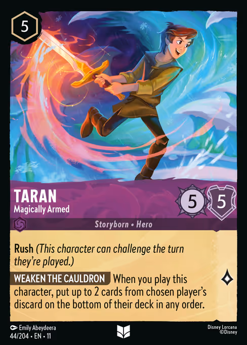 Taran - Winterspell Lorcana spoiler
