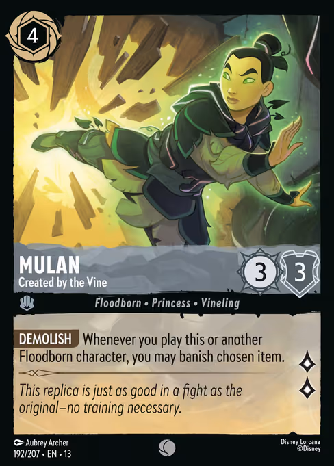 Mulan - Attack of the Vine! Lorcana spoiler