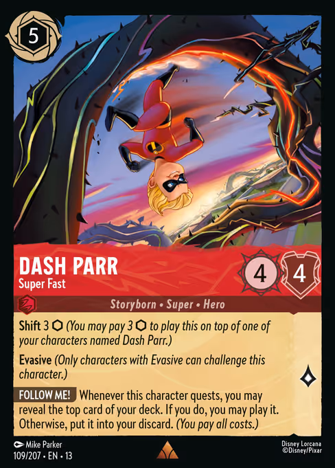 Dash Parr - Attack of the Vine! Lorcana spoiler