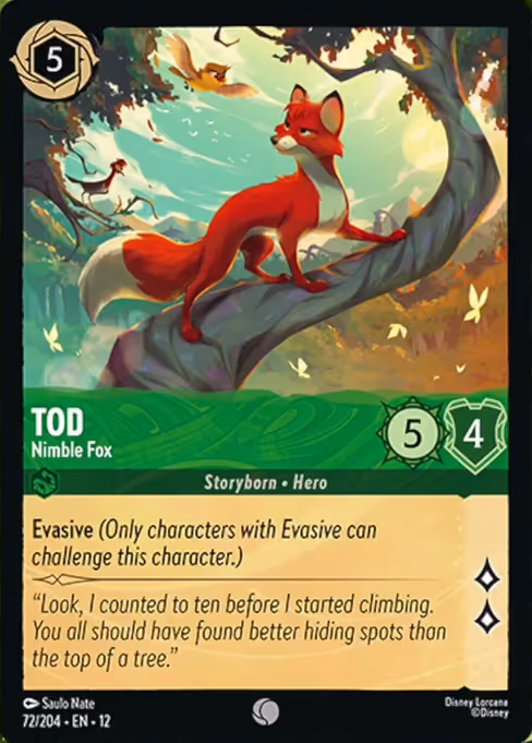 Tod - Wilds Unknown Lorcana spoiler
